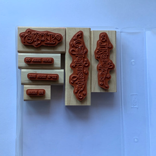 Outlined Occasions | Retired Wood Mount Stamp Set | Stampin' Up!
