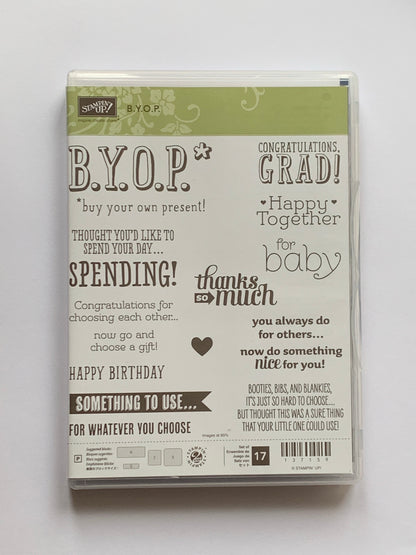 B. Y. O. P | Retired Photopolymer Stamp Set