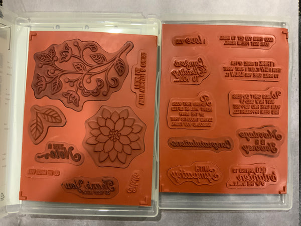 Flourishing Phrases | Retired Clear Mount Stamp Set | Stampin' Up!