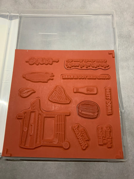 Outdoor Barbecue | Retired Cling Mount Stamp Set | Stampin' Up!