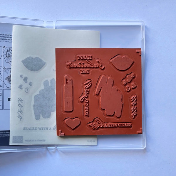 Hearts & Kisses | Retired Cling Mount Stamp Set | Stampin' Up!
