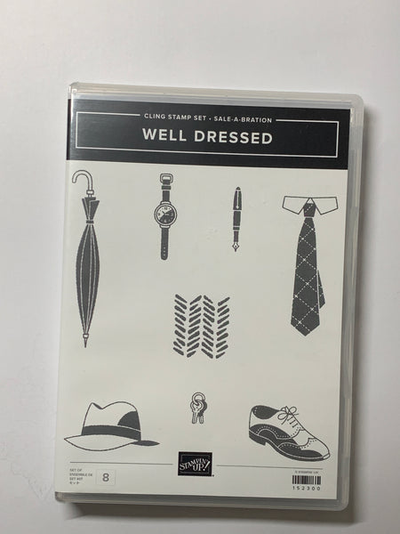 Well Dressed | Saleabration 2020 | Retired Cling Mount Stamp Set | Stampin' Up!
