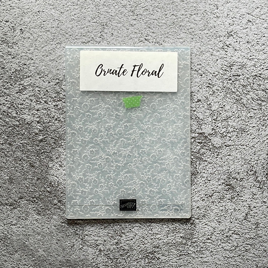Ornate Floral (3D) Embossing Folder | Retired Embossing Folder | Stampin' Up!