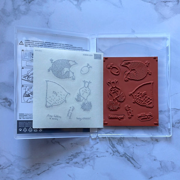 Hey Chick | Retired Cling Mount Stamp Set | Stampin' Up!
