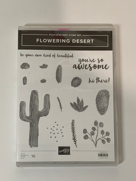 Flowering Desert | Retired Photopolymer Stamp Set | Stampin' Up! | BRAND NEW