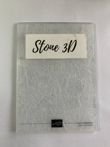Stone 3D | Retired Sale-a-Bration 2020 Embossing Folder | Stampin' Up!