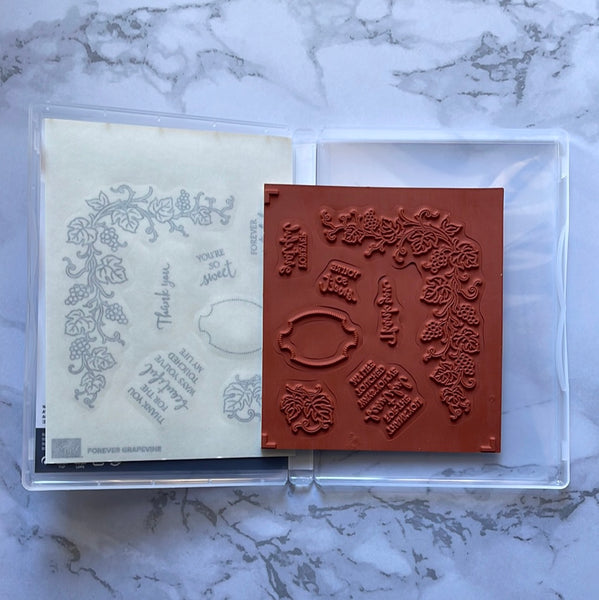 Forever Grapevine | Retired Cling Mount Stamp Set | Stampin' Up!
