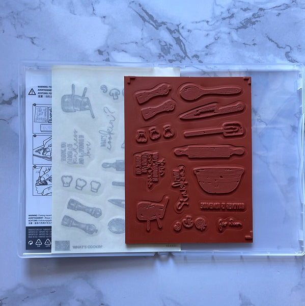 What's Cookin' | Retired Cling Mount Stamp Set | Stampin' Up!