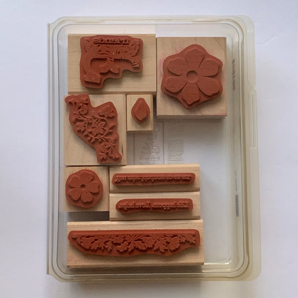 Vintage Vogue | Retired Wood Mount Stamp Set | Stampin' Up!