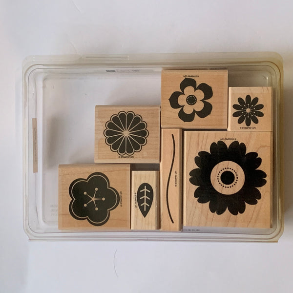 Petal Pizzazz | Retired Wood Mount Stamp Set | Stampin' Up!