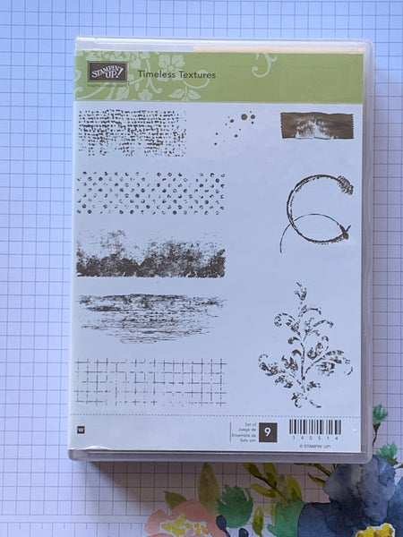 Timeless Textures | Retired Wood Mount Stamp Set | Stampin' Up!