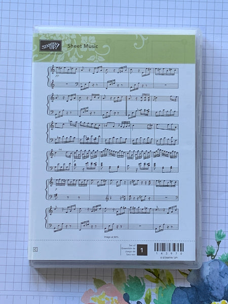 Sheet Music | Retired Clear Mount Stamp Set | Stampin' Up!