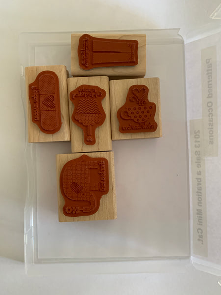 Patterned Occasions | Retired Wood Mount Stamp Set | Stampin' Up!