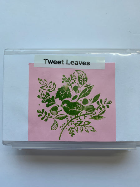 Tweet Leaves | Retired Wood Mount Stamp Set | Stampin' Up!