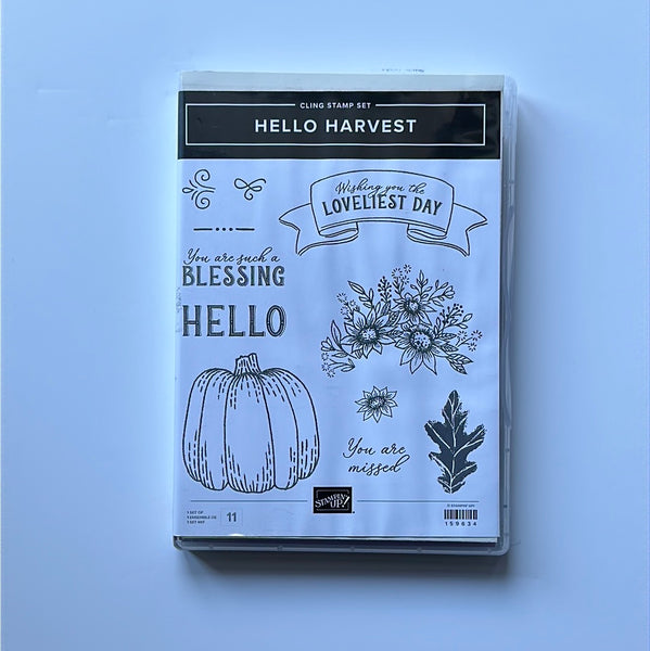 Hello Harvest | Retired Cling Mount Stamp Set | Stampin' Up!