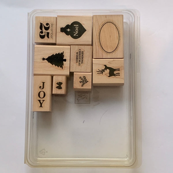 Joyous Celebrations | Retired Wood Mount Stamp Set | Stampin' Up!