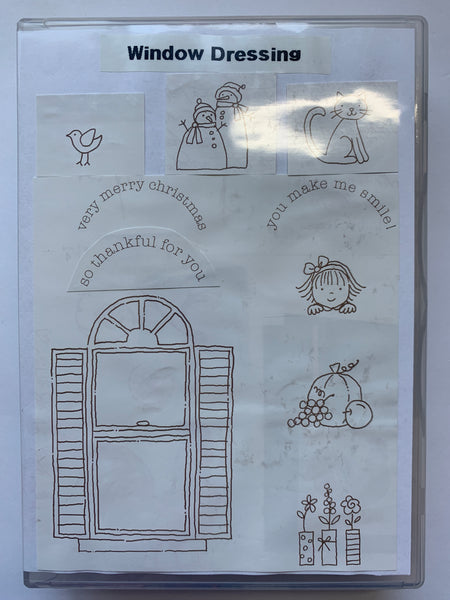 Window Dressing | Retired Wood Mount Stamp Set | Stampin' Up!