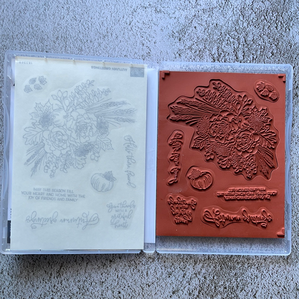 Autumn Greetings | Retired Cling Mount Stamp Set | Stampin' Up!
