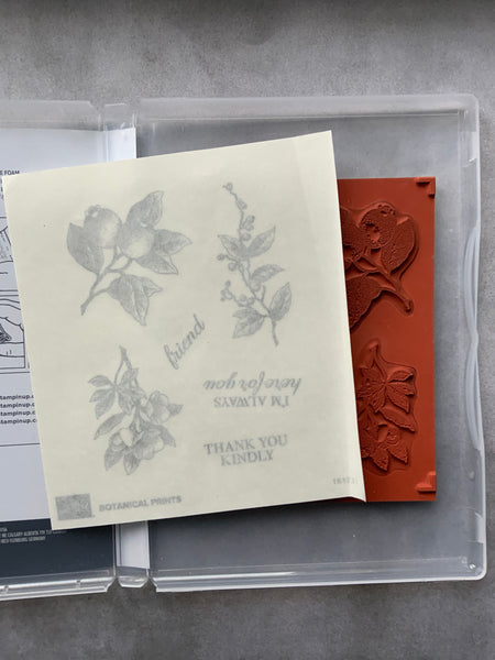 Botanical Prints | Retired Cling Mount Stamp Set | Stampin' Up!
