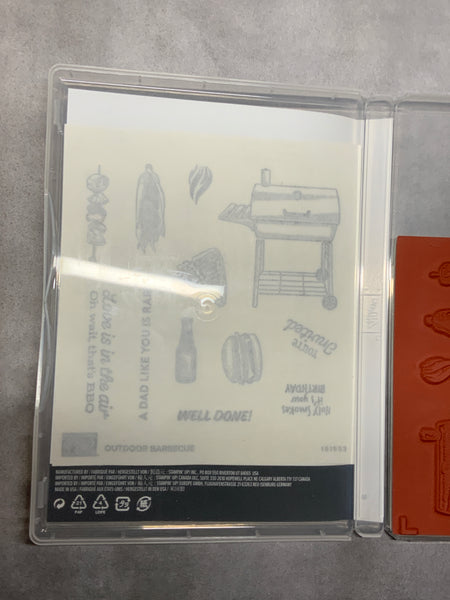 Outdoor Barbecue | Retired Cling Mount Stamp Set | Stampin' Up!