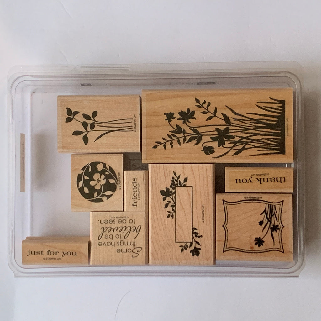 Just My Style Wooden Stamp Set, Includes 15 Premium Stamp Designs