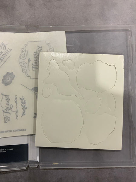 Layered with Kindness | Distinktive | Retired Cling Mount Stamp Set | Stampin' Up!