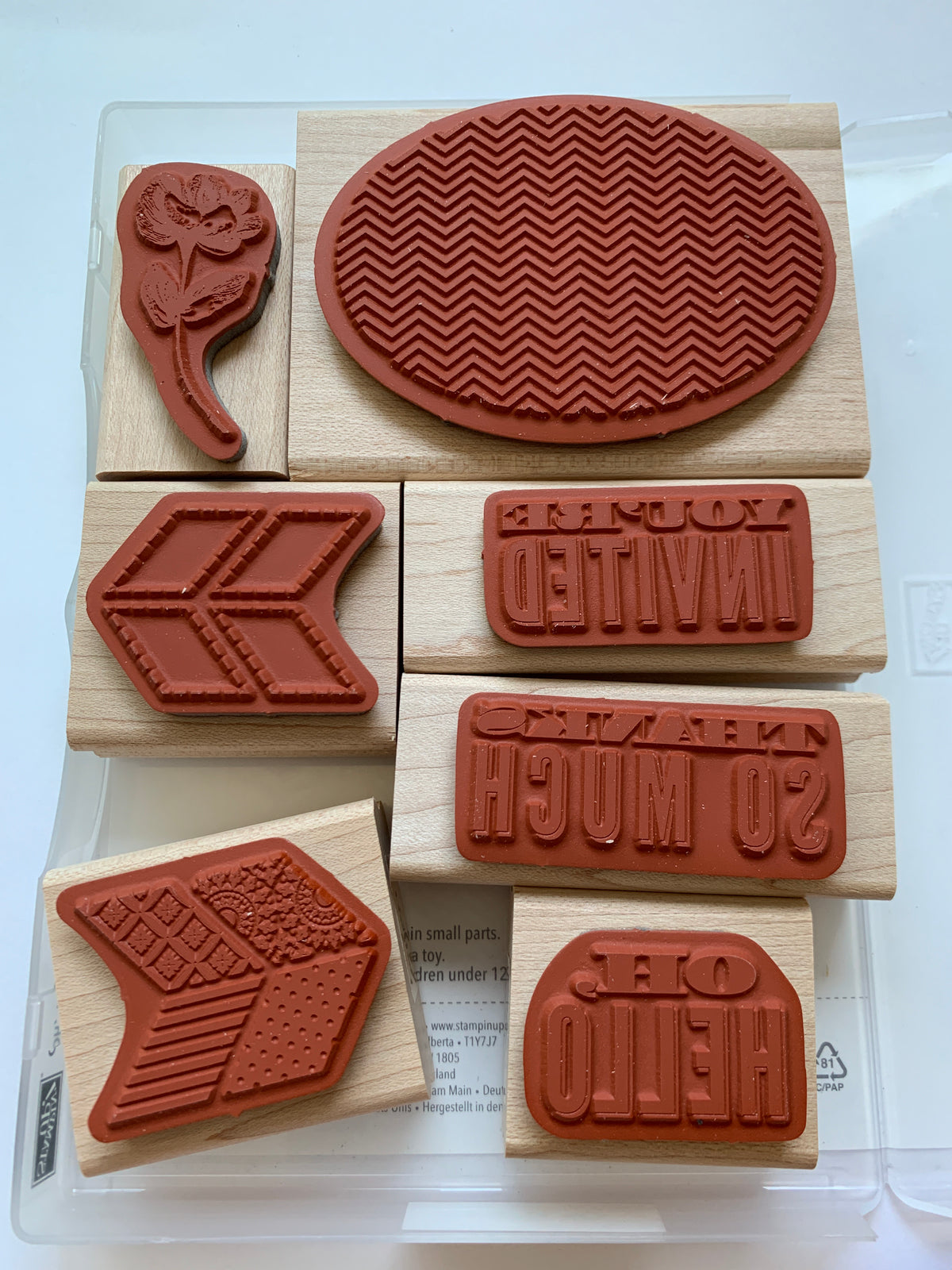 Oh, Hello | Retired Wood Mount Stamp Set | Stampin' Up! – Kylie's Store