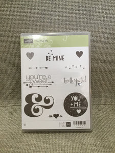 You Plus Me | Retired Clear Mount Stamp Set