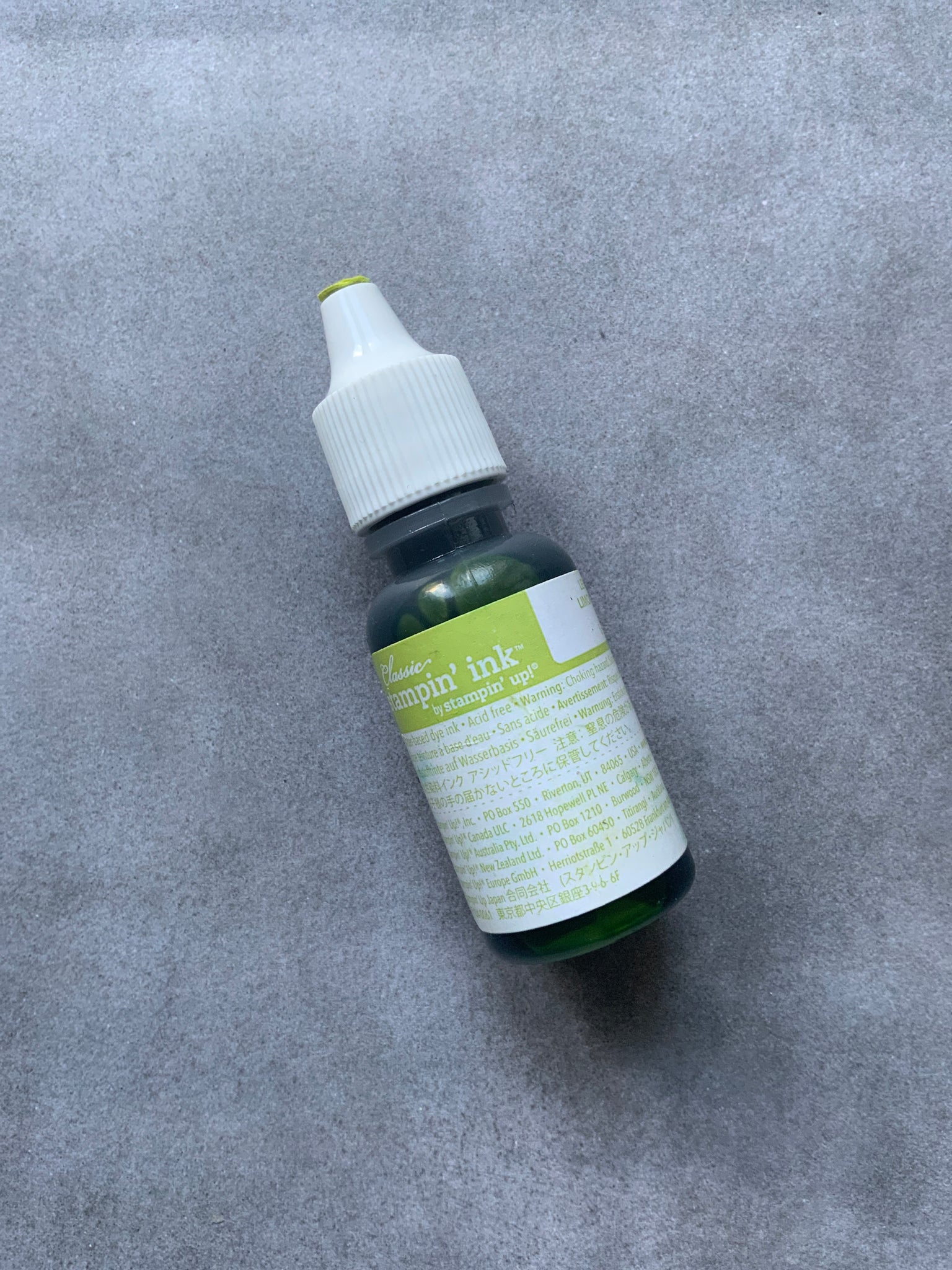 Lemon Lime Twist Re-Inker | Retired Colour | Stampin' Up!