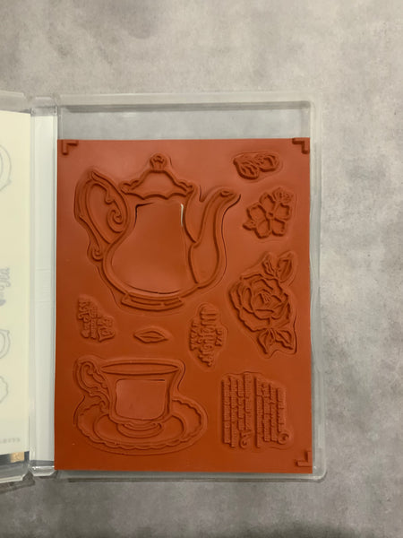 Tea Together | Retired Cling Mount Stamp Set | Stampin' Up!
