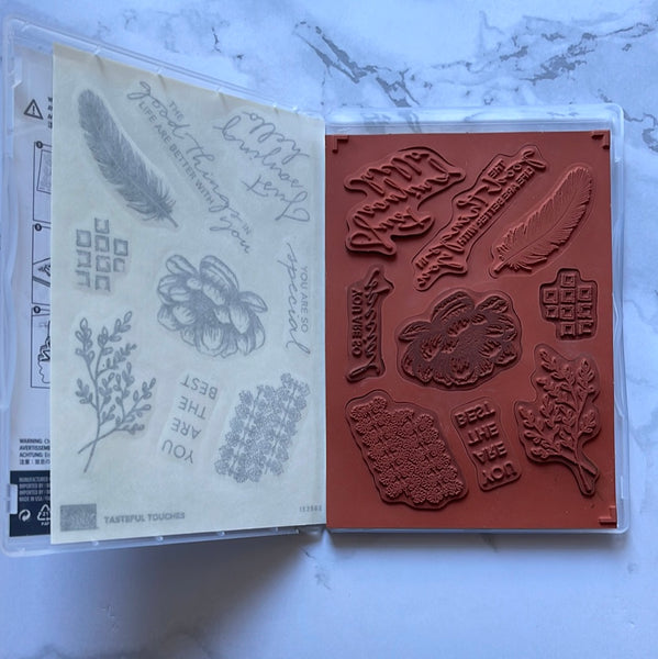 Tasteful Touches | Retired Cling Mount Stamp Set | Stampin' Up!
