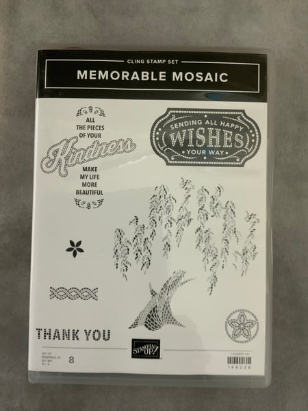 Memorable Mosaic | Retired Cling Mount Stamp Set | Stampin' Up!