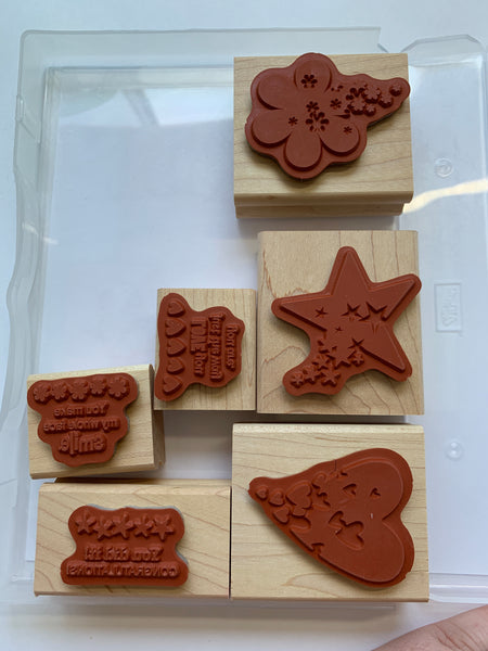 Sprinkled Expressions | Retired Wood Mount Stamp Set | Stampin' Up!