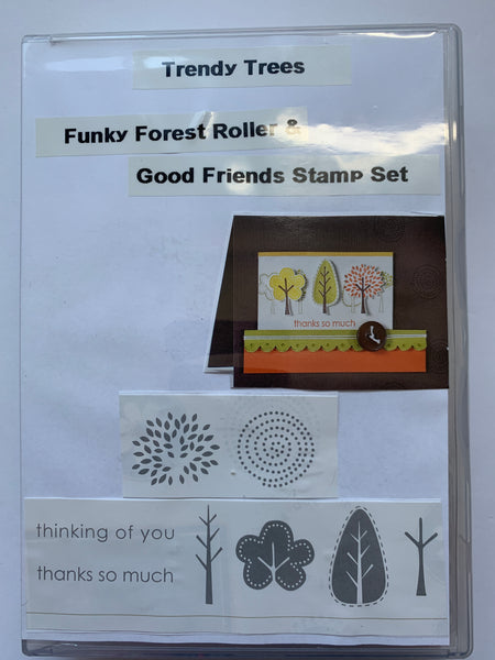 Trendy Trees | Retired Wood Mount Stamp Set | Stampin' Up!