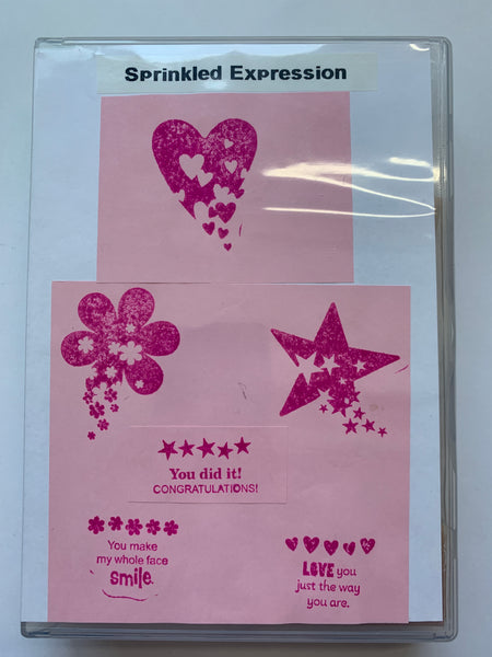 Sprinkled Expressions | Retired Wood Mount Stamp Set | Stampin' Up!