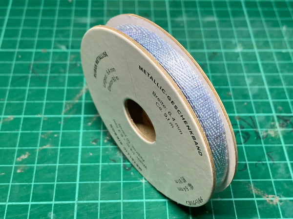 Seaside Spray Metallic Ribbon 1/4" (6.4mm) | Approx 10 yards long | Retired | Stampin' Up!
