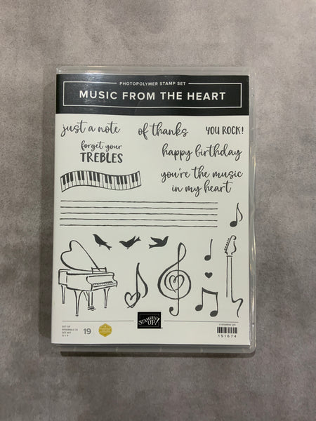 Music from the Heart | Retired Photopolymer Stamp Set | Stampin' Up!