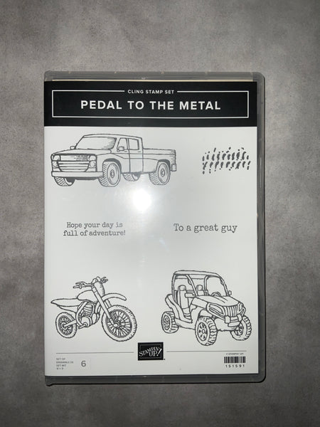 Pedal to the Metal | Retired Cling Mount Stamp Set | Stampin' Up!