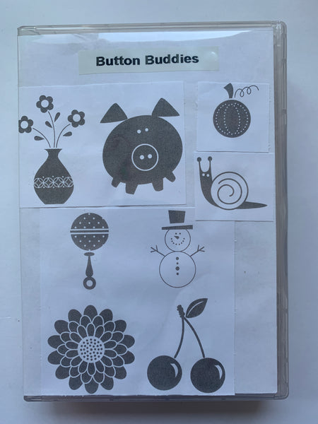 Button Buddies | Retired Wood Mount Stamp Set | Stampin' Up!