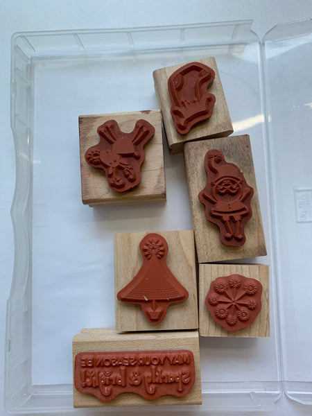 Sparkly and Bright | Retired Wood Mount Stamp Set | Stampin' Up!