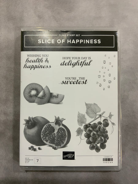 Slice of Happiness | Retired Cling Mount Stamp Set | Stampin' Up!