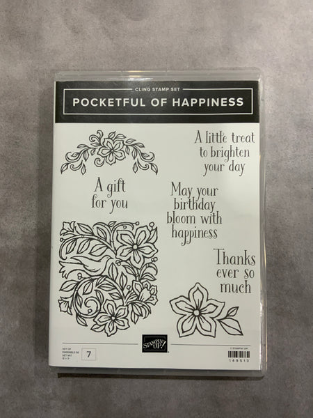 Pocketful of Happiness | Retired Cling Mount Stamp Set | Stampin' Up!