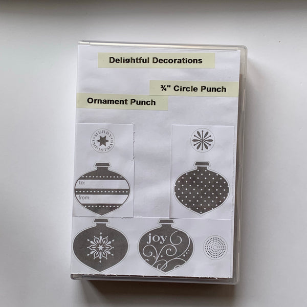 Delightful Decorations | Retired Wood Mount Stamp Set | Stampin' Up!