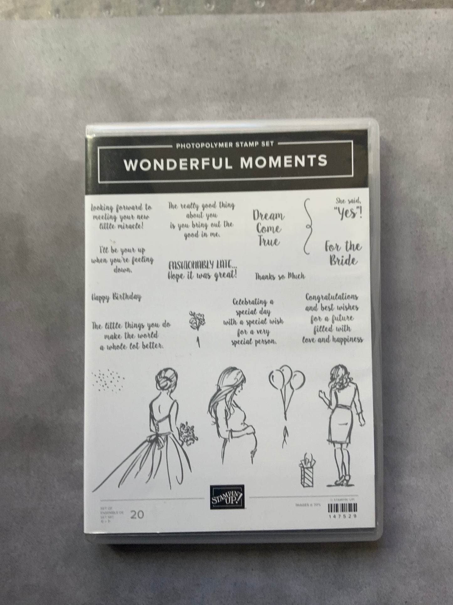 Wonderful Moments | Retired Photopolymer Stamp Set | Stampin' Up!