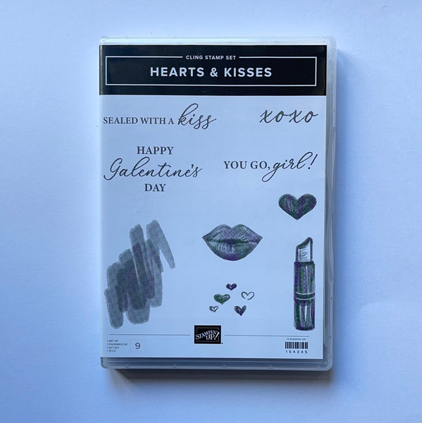 Hearts & Kisses | Retired Cling Mount Stamp Set | Stampin' Up!