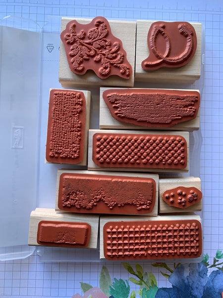 Timeless Textures | Retired Wood Mount Stamp Set | Stampin' Up!