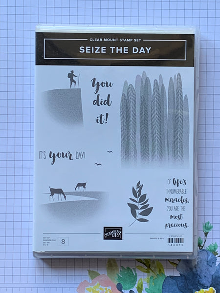 Seize The Day | Retired Clear Mount Stamp Set | Stampin' Up!