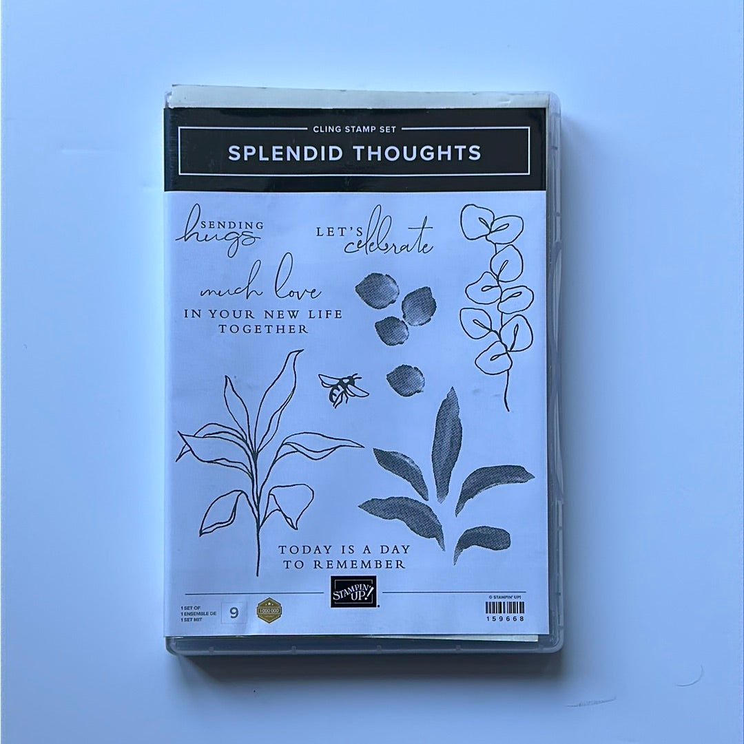 Splendid Thoughts | Retired Cling Mount Stamp Set | Stampin' Up!