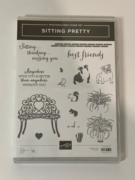 Sitting Pretty | Retired Photopolymer Stamp Set | Stampin' Up! | BRAND NEW