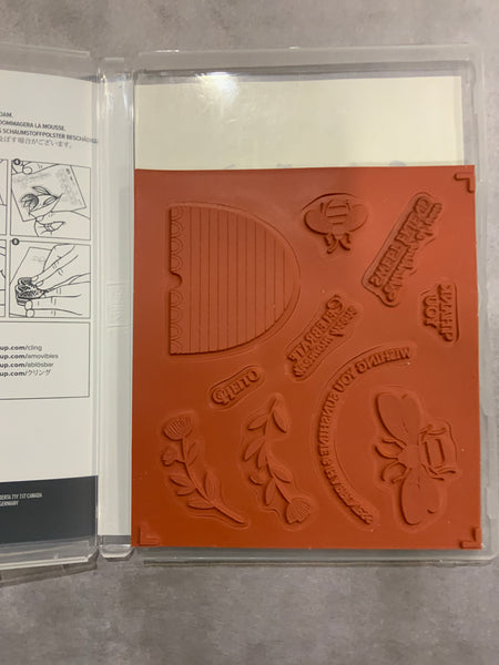 Honey Bee | Distinktive | Retired Cling Mount Stamp Set | Stampin' Up!